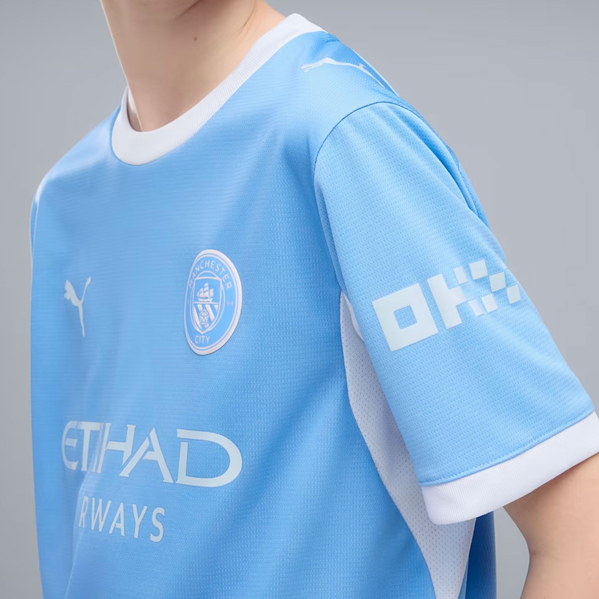PUMA Manchester City Kids Home Stadium 2026/27 Jersey Light Blue