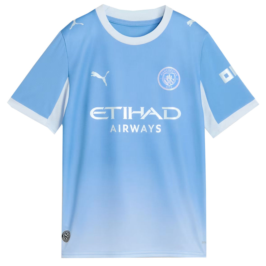PUMA Manchester City Kids Home Stadium 2026/27 Jersey Light Blue Front