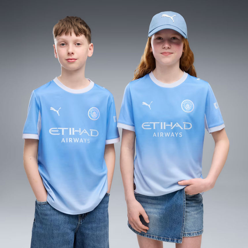 PUMA Manchester City Kids Home Stadium 2026/27 Jersey Light Blue Model