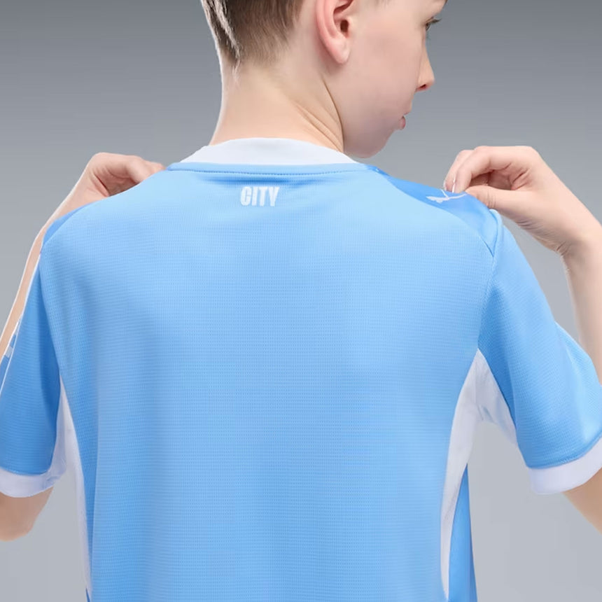 PUMA Manchester City Kids Home Stadium 2026/27 Jersey Light Blue Neck