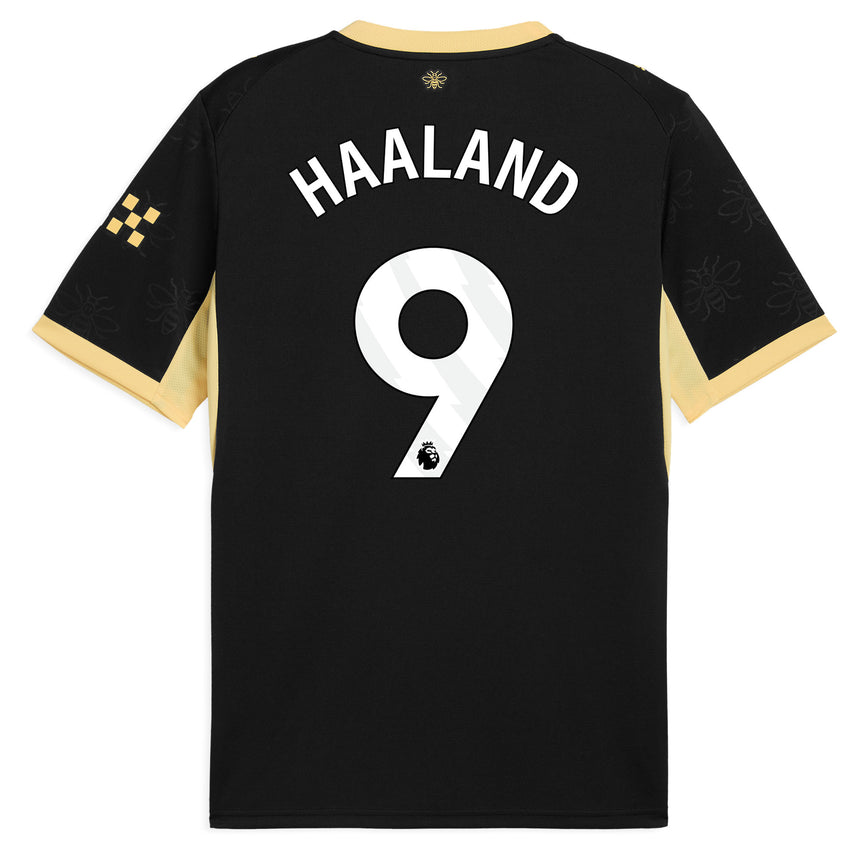 PUMA Manchester City Men's Away Stadium 2026/27 Jersey w/ Haaland #9 Black Back