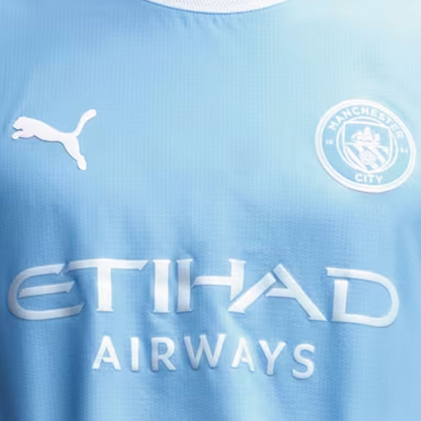 PUMA Manchester City Men's Home Authentic 2026/27 Jersey Light Blue Crest