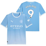 PUMA Manchester City Men's Home Stadium 2026/27 Jersey w/ Haaland #9  Light Blue Both