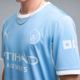 PUMA Manchester City Men's Home Stadium 2026/27 Jersey w/ Haaland #9  Light Blue Crest
