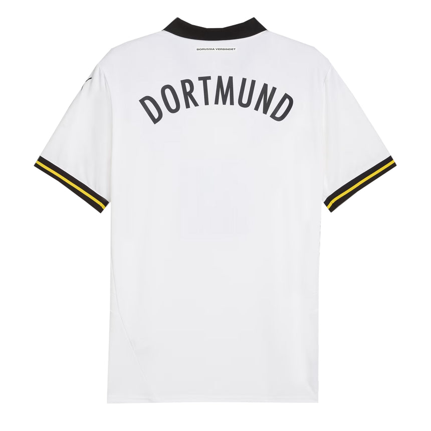 PUMA Men's Borussia Dortmund 2024/25 Third Jersey White/Black Back