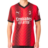 PUMA Men's AC Milan 2023/24 Home Jersey Red/Black Front