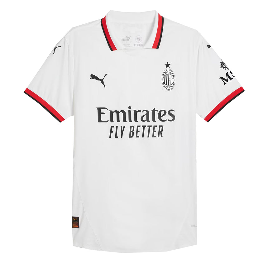 PUMA Men's AC Milan 2024/25 Authentic Away Jersey White/Red Front