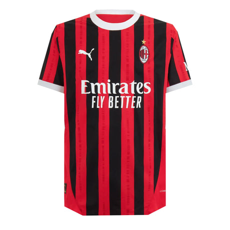 PUMA Men's AC Milan 2024/25 Authentic Home Jersey Red/Black Front