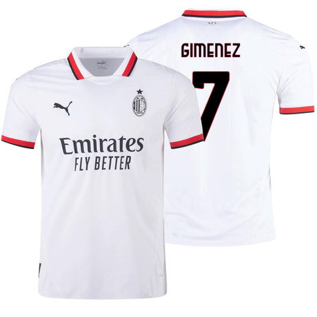 PUMA Men's Ac Milan 2024/25 Away Jersey w/ Gimenez #7 Printing Both