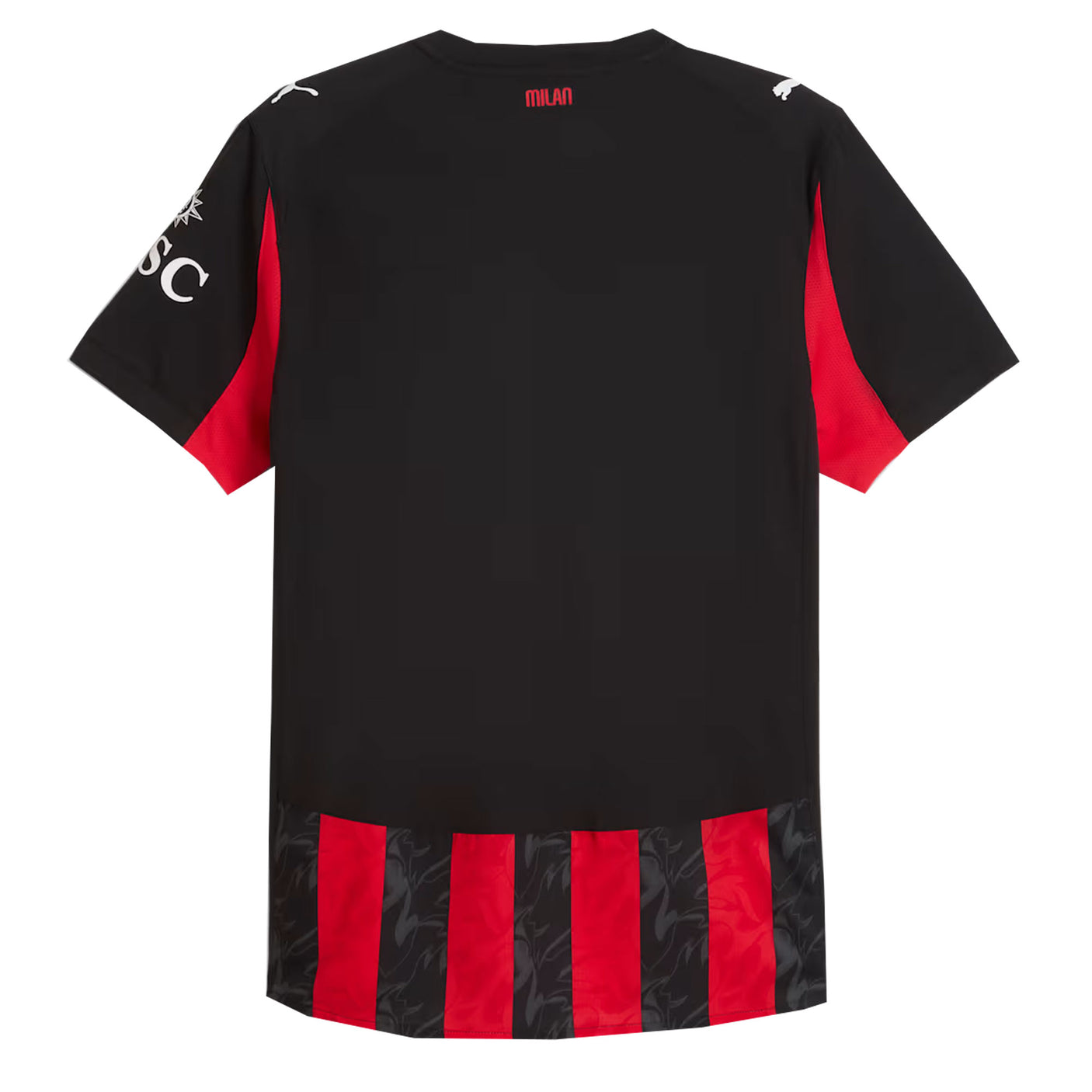 PUMA Men's AC Milan 2025/26 Authentic Home Jersey Red/Black Back