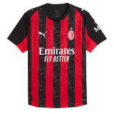 PUMA Men's AC Milan 2025/26 Authentic Home Jersey Red/Black Front
