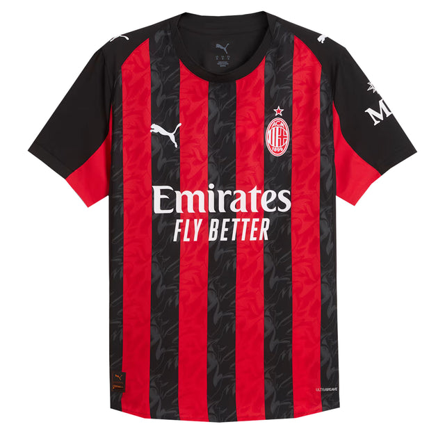 PUMA Men's AC Milan 2025/26 Authentic Home Jersey Red/Black Front