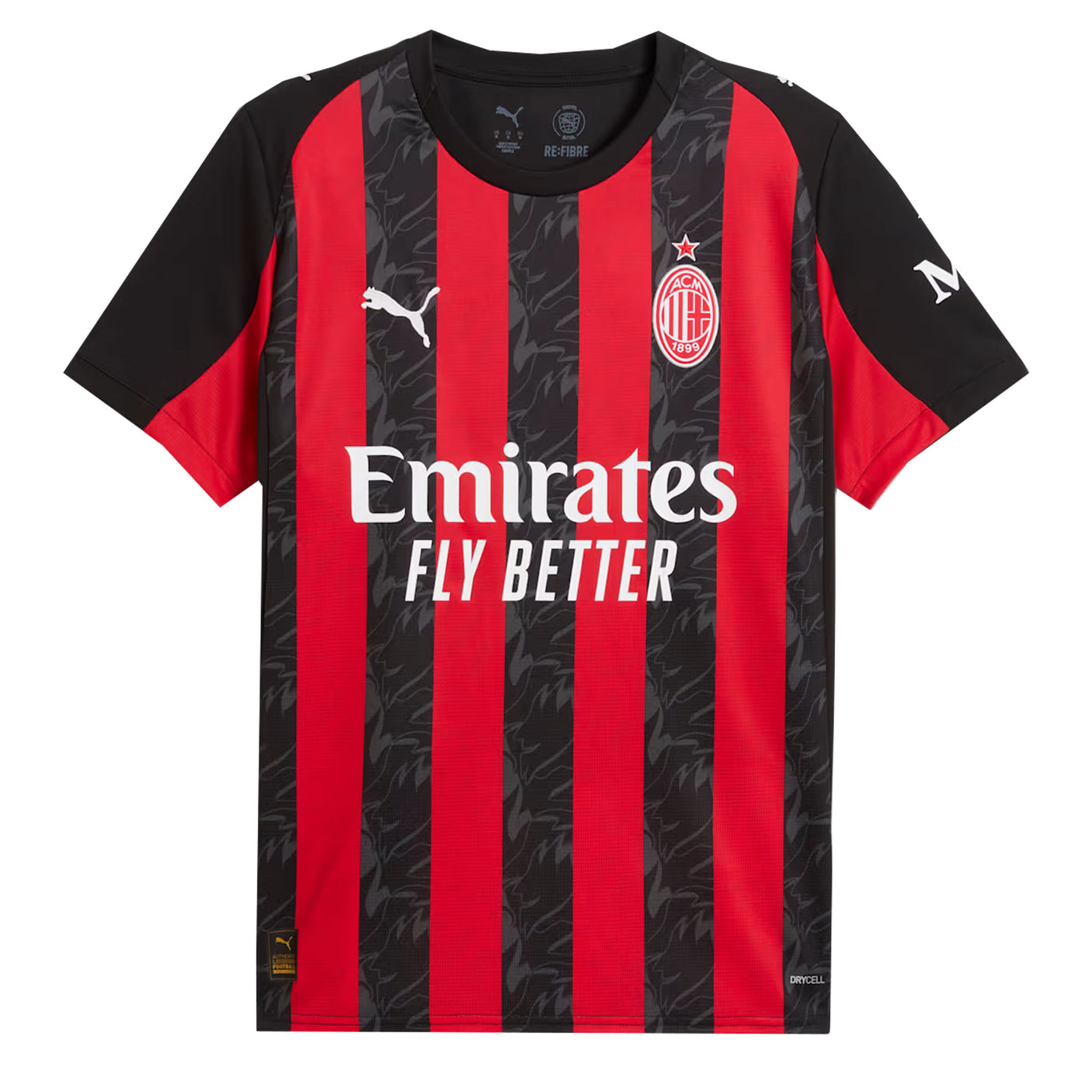 PUMA Men's AC Milan 2025/26 Home Jersey Red/Black Front