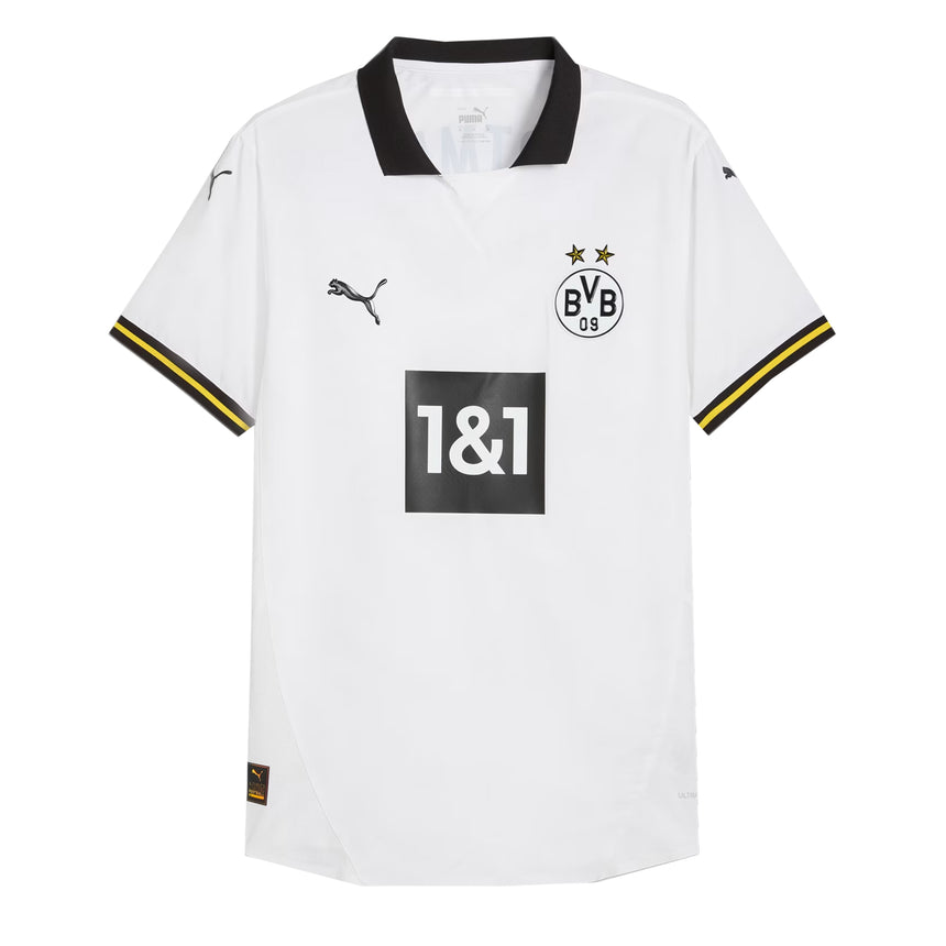 PUMA Men's Borussia Dortmund 2024/25 Authentic Third Jersey White/Black Front
