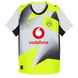PUMA Men's Borussia Dortmund 2025/26 Authentic Away Jersey Silver Mist/Yellow Alert Front