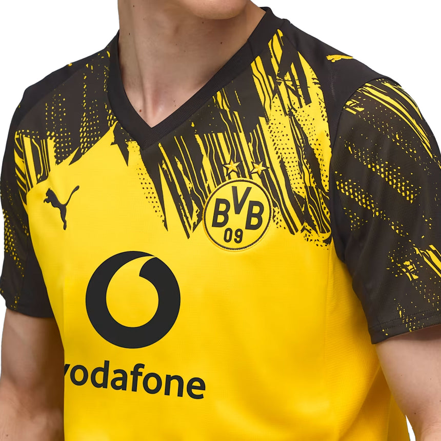 PUMA Men's Borussia Dortmund 2025/26 Home Jersey Yellow/Black Crest
