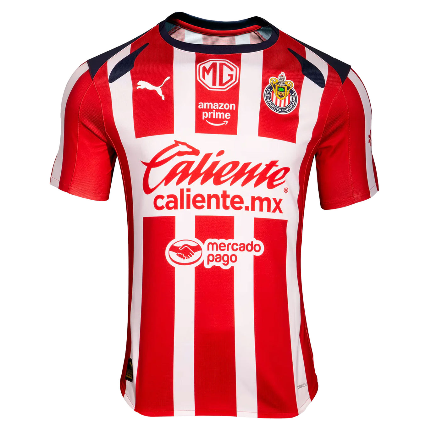 PUMA Men's Chivas De Guadalajara 2025/26 Home Jersey Red/White/Navy Front