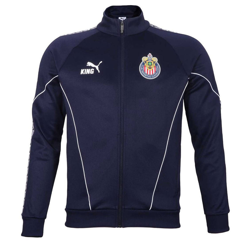 PUMA Men's Chivas De Guadalajara King Anthem Jacket Navy/White Front