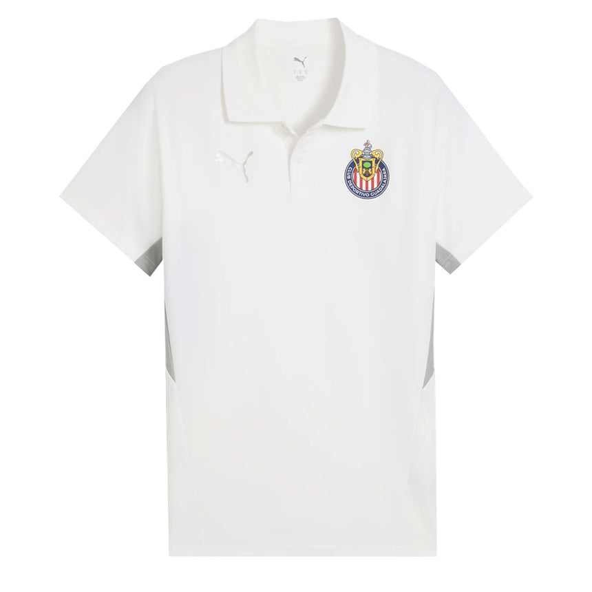 PUMA Men's Chivas De Guadalajara Polo White Front