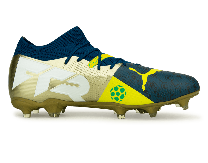 PUMA x Neymar JR Men's Future 7 Match BNA FG/AG Blue/Yellow/Green