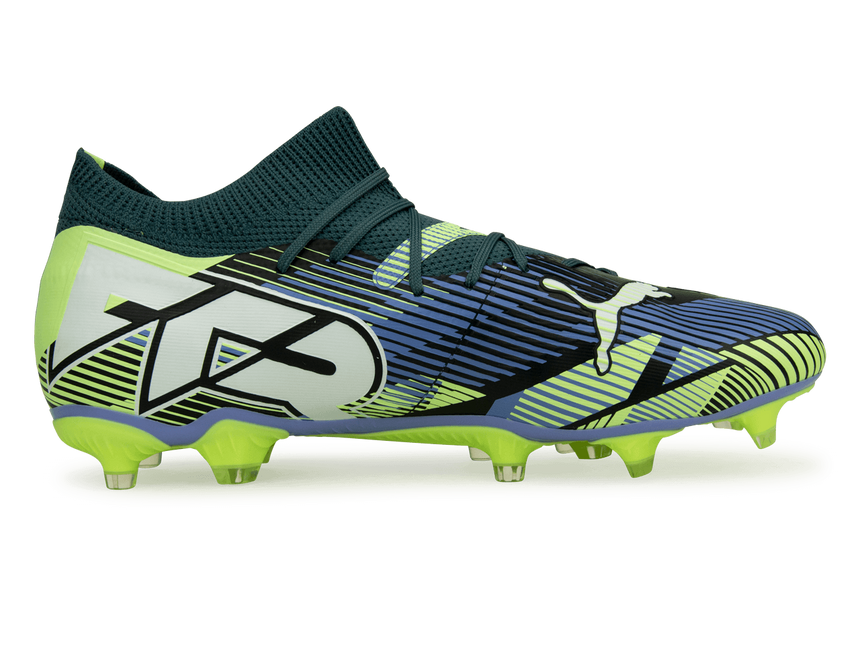 PUMA Men's Future 7 Match FG/AG Gray Skies/Puma White Side