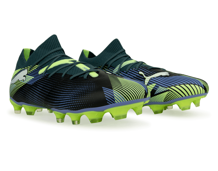 PUMA Men's Future 7 Match FG/AG Gray Skies/Puma White Together