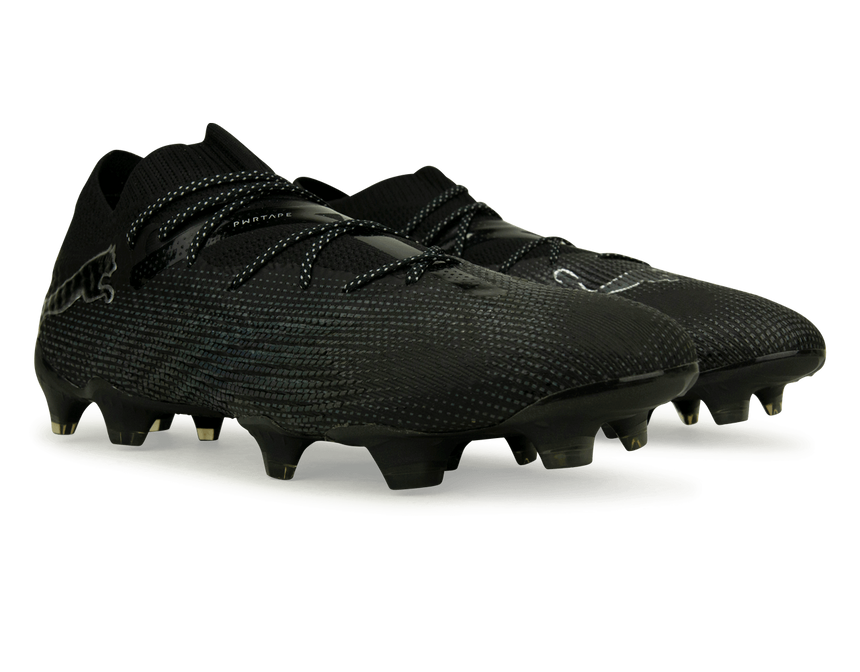 PUMA Men's Future 7 Ultimate FG/AG Black/Silver Together