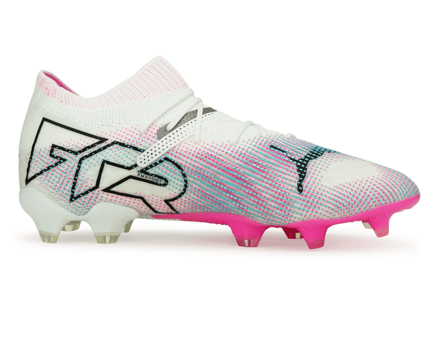 PUMA Men's Future 7 Ultimate FG/AG White/Black Side