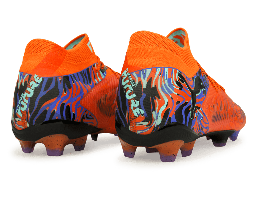 PUMA Men's Future 8 Ultimate Creativity FG Orange/Amethyst Heel