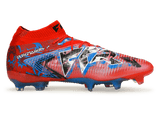 PUMA Men's Future 8 Ultimate PlayMakers FG Red/Black/Ultra Blue Side