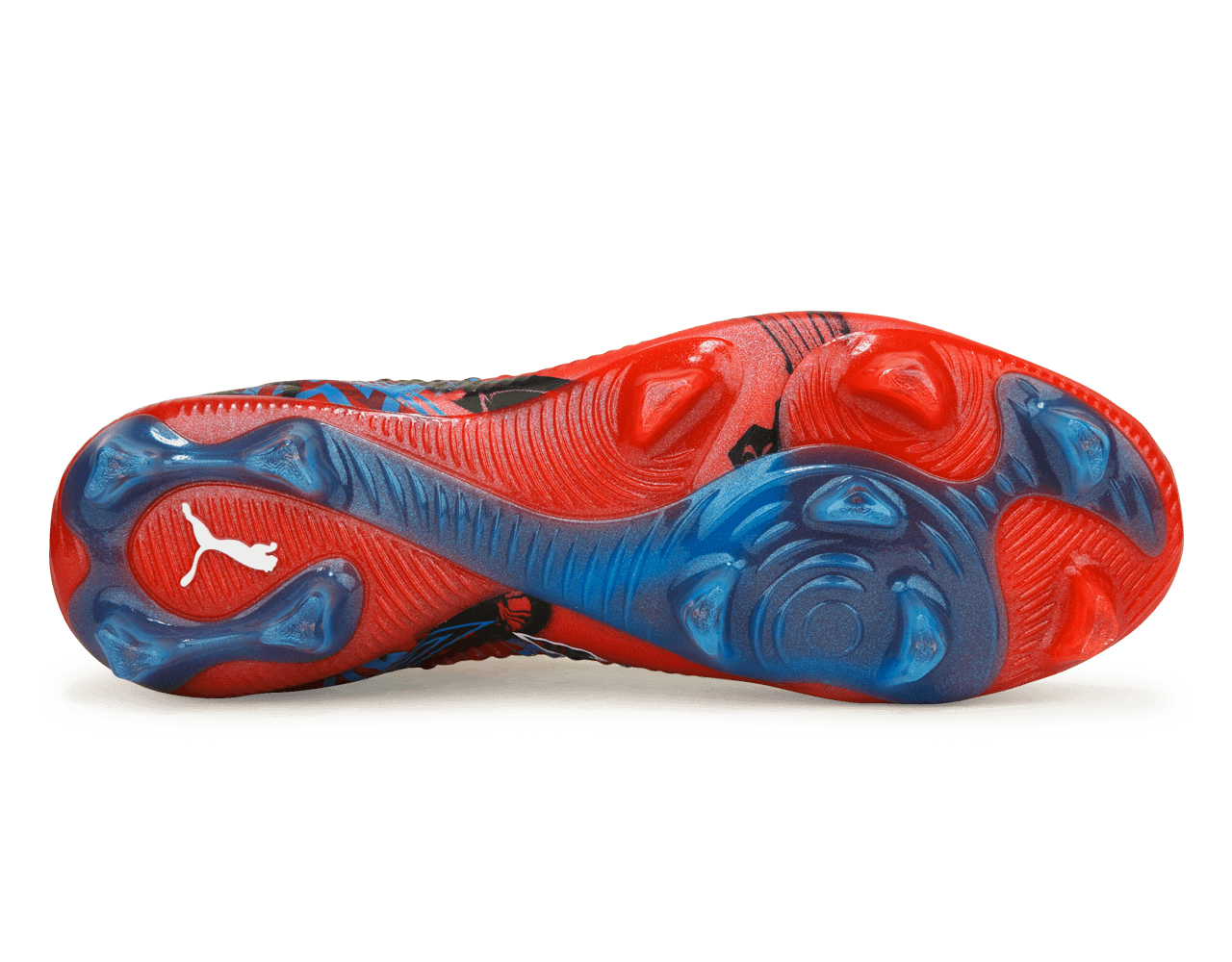 PUMA Men's Future 8 Ultimate PlayMakers FG Red/Black/Ultra Blue Soleplate