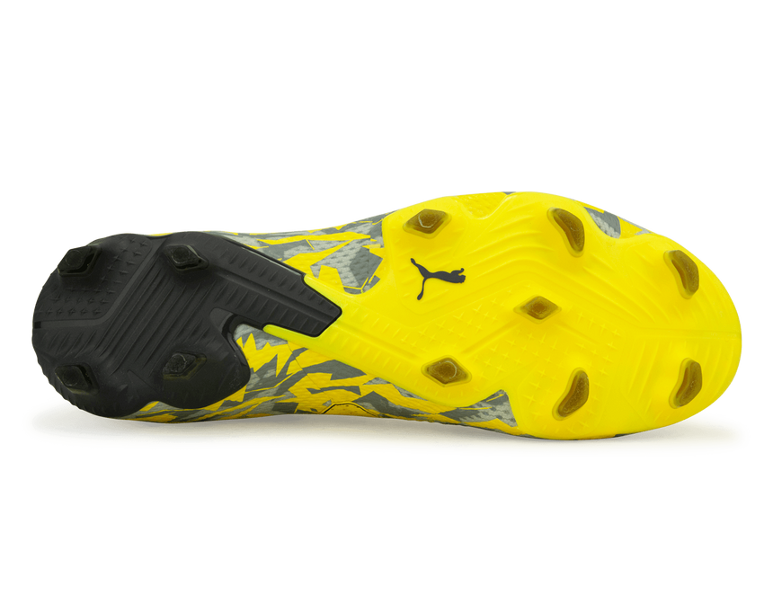 PUMA Men's Future Ultimate FG/AG Gray/Yellow Sole