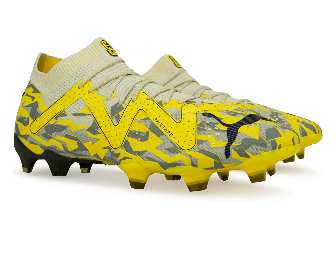 PUMA Men's Future Ultimate FG/AG Gray/Yellow Together