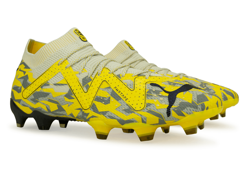 PUMA Men's Future Ultimate FG/AG Gray/Yellow Together