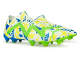 PUMA Men's Future Ultimate x Neymar FG/AG White/Blue/Lemon Together