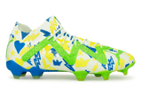 PUMA Men's Future Ultimate x Neymar FG/AG White/Blue/Lemon