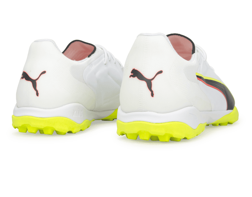 PUMA Men's King 20 Pro Cage TF White/Yellow Alert Rear