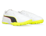 PUMA Men's King 20 Pro Cage TF White/Yellow Alert Together