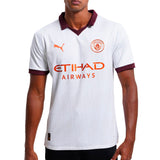 PUMA Men's Manchester City 2023/24 Away Jersey White/Red Front