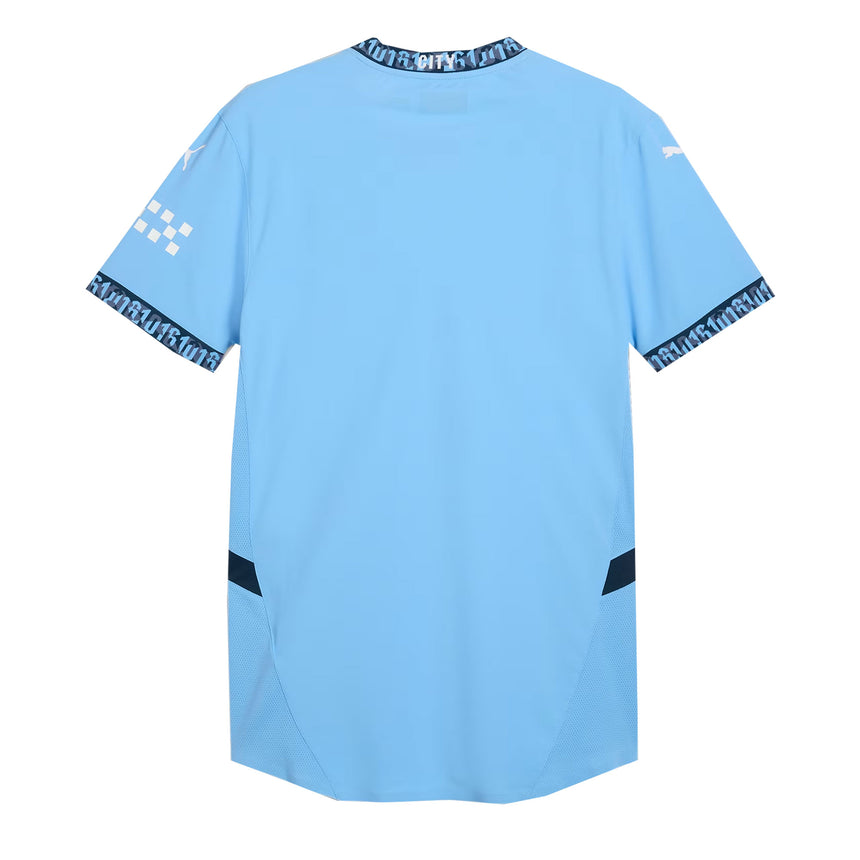PUMA Men's Manchester City 2024/25 Authentic Home Jersey Light Blue/White Back