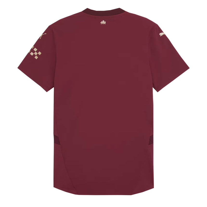 PUMA Men's Manchester City 2024/25 Authentic Third Jersey Burgundy Back
