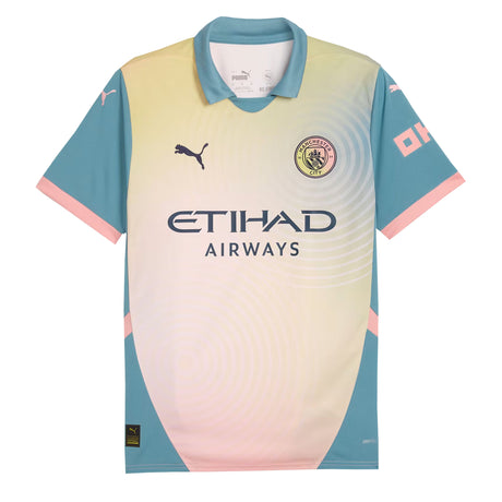 PUMA Men's Manchester City 2024/25 Fourth Jersey Rose Bay/Bold Blue Front