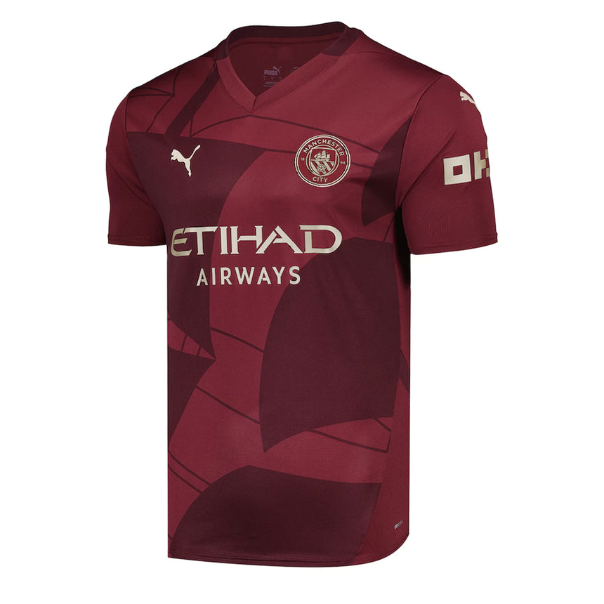 PUMA Men's Manchester City 2024/25 Third Jersey w/ Haaland #9 Printing Front