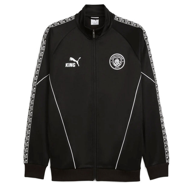 PUMA Men's Manchester City King Anthem Jacket Black Front