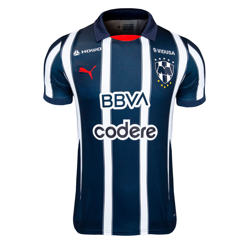 PUMA Men's Monterrey 2024/25 Authentic Home Jersey Navy/White Front