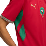 PUMA Men's Morocco Home World Cup 2026 Jersey Red/Victory Gold Crest