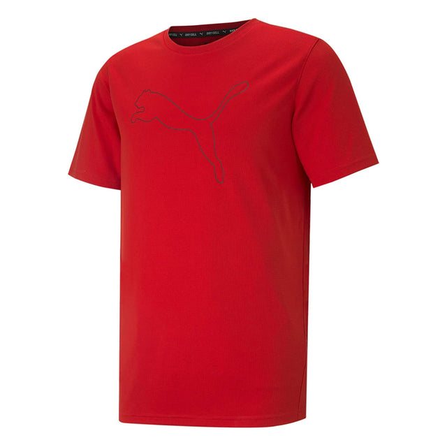 Puma Men's Performance Cat Tee Red/Black Front