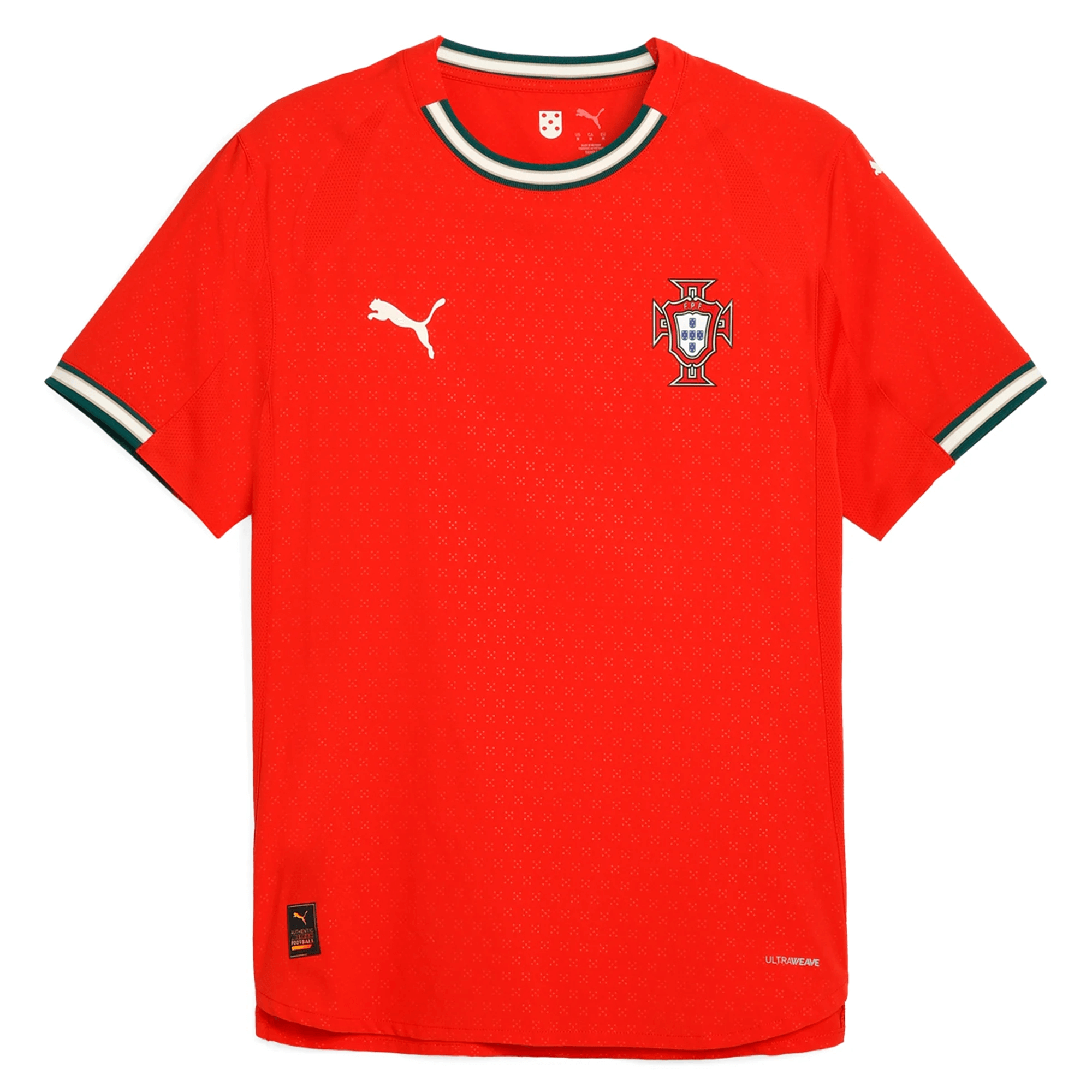 PUMA Portugal Men's Home Authentic 2025/26 Soccer Jersey – Azteca