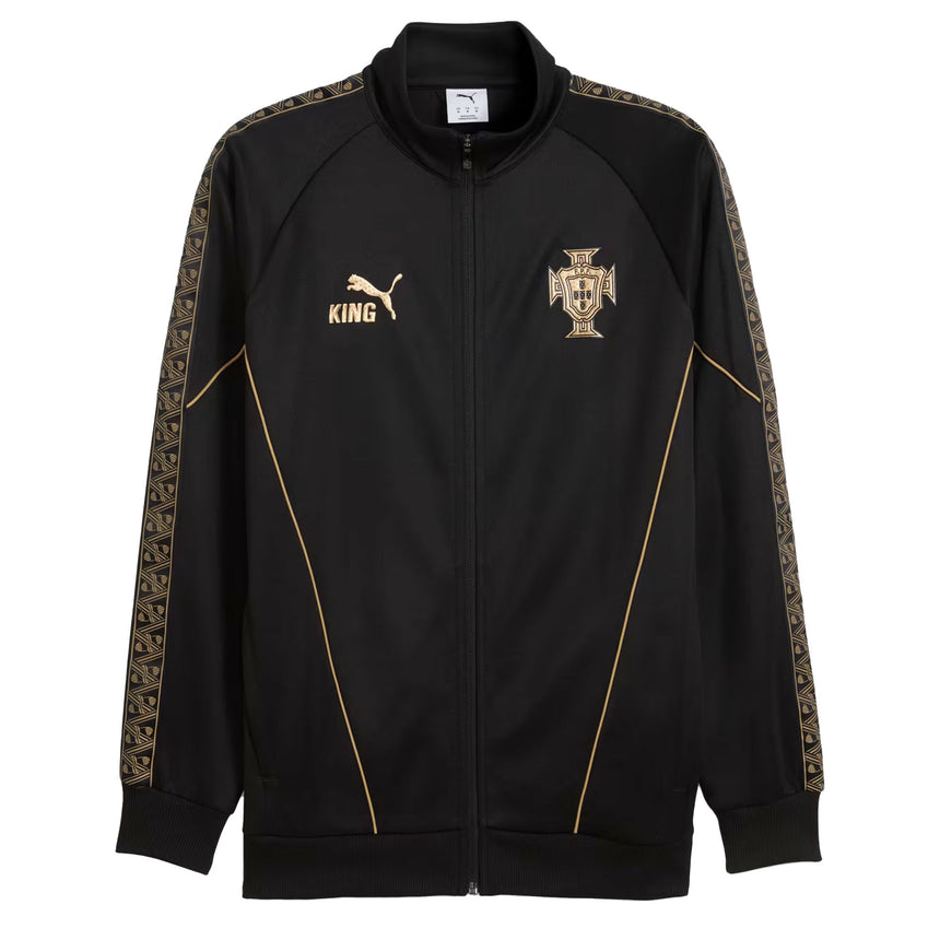 PUMA Men's Portugal 2026 Special Edition Anthem Jacket Black/Gold Front
