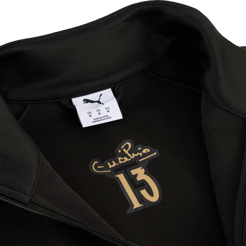 PUMA Men's Portugal 2026 Special Edition Anthem Jacket Black/Gold Tag